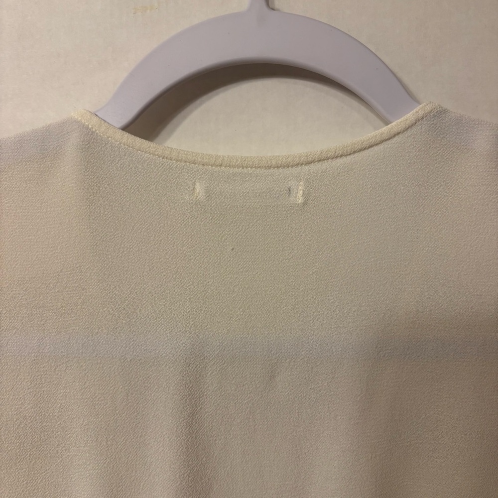 Reformation womens Ivory Lace Accent Blouse Size Small - Picture 10 of 15